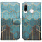 Design Softcase Bookcase voor de Huawei P30 Lite - Green Honeycomb