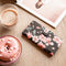 Design Softcase Bookcase voor de iPhone 12 (Pro) - Blossom Watercolor Black