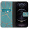 Design Softcase Bookcase voor de iPhone 12 (Pro) - Blue Graphic
