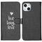 Design Softcase Bookcase voor de iPhone 13 - Live Laugh Love