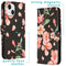 Design Softcase Bookcase voor de iPhone 14 - Blossom Watercolor Black
