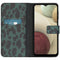 Design Softcase Bookcase voor de Samsung Galaxy A12 - Green Leopard