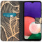 Design Softcase Bookcase voor de Samsung Galaxy A22 (5G) - Golden Leaves