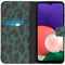 Design Softcase Bookcase voor de Samsung Galaxy A22 (5G) - Green Leopard