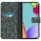 Design Softcase Bookcase voor de Samsung Galaxy A52(s) (5G/4G) - Green Leopard