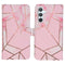 Design Softcase Bookcase voor de Samsung Galaxy A54 (5G) - Pink Graphic