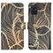 Design Softcase Bookcase voor de Samsung Galaxy A71 - Golden Leaves