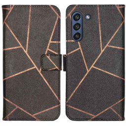 Design Softcase Bookcase voor de Samsung Galaxy S21 FE - Black Graphic