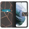 Design Softcase Bookcase voor de Samsung Galaxy S21 FE - Black Graphic