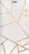 Design Softcase Booktype Samsung Galaxy A10 hoesje - Grafisch Wit / Koper