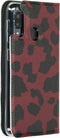 Design Softcase Booktype Samsung Galaxy A20e hoesje - Panter Rood