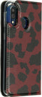 Design Softcase Booktype Samsung Galaxy A40 hoesje - Panter Rood