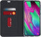Design Softcase Booktype Samsung Galaxy A40 hoesje - Panter Rood