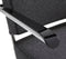 Design stoel of fauteuil gestoffeerd met wollen viltstof kleur lichtgrijs