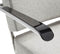 Design stoel of fauteuil gestoffeerd met wollen viltstof kleur lichtgrijs