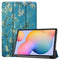 Design Trifold Bookcase Samsung Galaxy Tab S6 Lite / Tab S6 Lite (2022) - Groene Plant