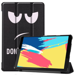 Design Trifold Bookcase voor de Lenovo Tab M8 / M8 FHD - Don't touch