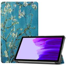 Design Trifold Bookcase voor de Samsung Galaxy Tab A7 Lite - Groene Plant
