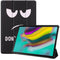 Design Trifold Bookcase voor de Samsung Galaxy Tab S5e - Don't touch