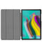 Design Trifold Bookcase voor de Samsung Galaxy Tab S5e - Don't touch