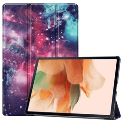 Design Trifold Bookcase voor de Samsung Galaxy Tab S8 Plus / S7 Plus / S7 FE 5G - Space