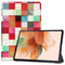 Design Trifold Bookcase voor de Samsung Galaxy Tab S8 Plus / S7 Plus / Tab S7 FE 5G - Kleurtjes