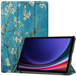 Design Trifold Bookcase voor de Samsung Galaxy Tab S9 - Groene Plant