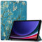 Design Trifold Bookcase voor de Samsung Galaxy Tab S9 - Groene Plant