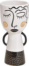 Design Vaas vrouw Gezicht - Keramiek - 20 CM