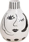 Design Vaas vrouw gezicht - keramiek - 20 CM