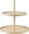 DesignBite Cake Stand - Etagere 2 lagen metaal Latte