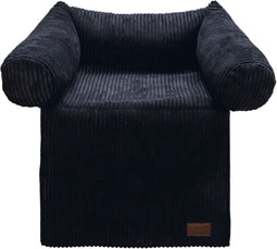 Designed by Lotte Bankkussen Ribbed - Hondenkussen - Antraciet - 50x50x30 cm