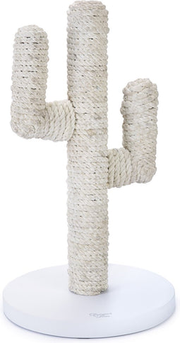 Designed By Lotte Cactus - Krabpaal - Wit - 35x35x60cm - Kat