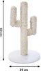 Designed By Lotte Cactus - Krabpaal - Wit - 35x35x60cm - Kat