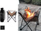 DesignNest Folding Fire - Opvouwbare Vuurkorf - BBQ en Kampvuur - 27 x27 x 32 CM (Klein)