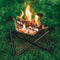 DesignNest Folding Fire - Opvouwbare Vuurkorf - BBQ en Kampvuur - 27 x27 x 32 CM (Klein)
