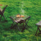 Designnest Folding Fire - Opvouwbare Vuurkorf - Kampvuur en BBQ - 36 x 36 x 36 (Medium)