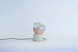 DesignNest GoggleLamp Mr Watt - tafellamp - 5W - Wit - Hout