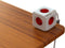 DesignNest PowerCube Extended 3 meter kabel - wit/rood - 5 stopcontacten Type F - stekkerdoos - stekkerblok