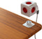 DesignNest PowerCube Extended 3 meter kabel - wit/rood - 5 stopcontacten Type F - stekkerdoos - stekkerblok