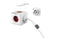 DesignNest PowerCube Extended 3 meter kabel - wit/rood - 5 stopcontacten Type F - stekkerdoos - stekkerblok