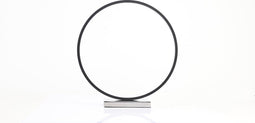 Designnest Round Table Lamp | HENG – Tafellamp - Bureaulamp – Nachtlamp – Rond - 35 cm – dimbaar - Zwart-Chroom