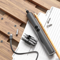 DesignNest ScrewDriver - Schroevendraaierset - Elektrisch - Grijs