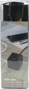 Designnest USB Cube Extended A + C - 4 USB poorten 2 x USB A en 2 x USB C - 1.5 meter kabel - zwart - Telefoon oplader - universele oplaad stekker – PowerCube