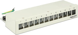 Desktop Patch Panel voor 12 Keystone modules / grijs