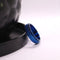 Despora - Anxiety Ring - (Glitter) - Stress Ring - Fidget Ring - Draaibare Ring - Spinning Ring - Spinner Ring - Blauwkleurig RVS - (17.25 mm / maat 54)