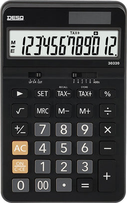 DESQ® | Bureau Rekenmachine | 12 Cijfers | Large | BTW | Bussines Classy