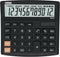 DESQ® | Bureau Rekenmachine | 12 Cijfers | Large | MU | GT | ZWART | Bussiness Classy
