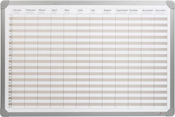 DESQ® Jaarplanner | Magnetisch | Aluminium Frame | 60 x 90 cm