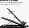 DESQ®Laptopstandaard Heavy Duty - 10-17 Inch laptops | Documenthouder | 360° draaibaar | Hoogte 5 - 230mm | Plat opvouwbaar 25mm